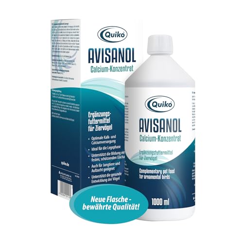 Quiko Avisanol Calcium-Konzentrat 1.000ml - Unterstützt den täglichen Kalkbedarf bei Ziervögeln