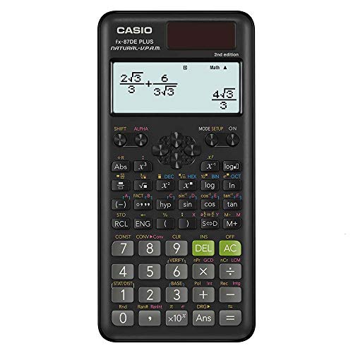 Casio FX-87DE Plus-2 Wissenschaftlich-Technischer Schulrechner, Schwarz