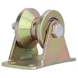 Fafeicy Rillenrad 32 Mm/1,26 Zoll, H-Typ Hochleistungs-Führungsrolle 150 Kg/330,7 Lbs, V-Nut-Rad mit 2,5 Mm Halterung für Bewegliche Tür
