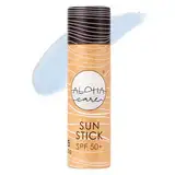 Aloha Sun Stick LSF 50+ | Gesichtsmineral Sonnenschutz zum Surfen | Eco Paper Stick 20g (Blau)