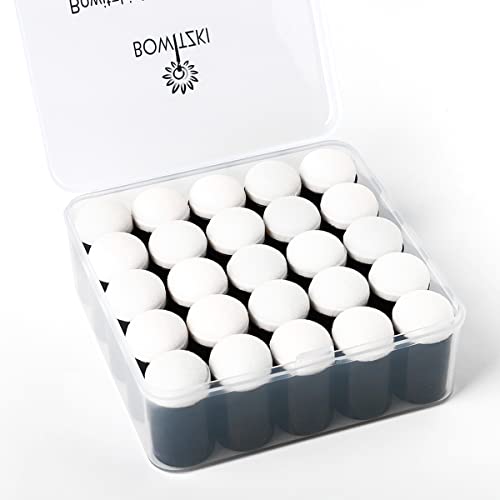 Bowitzki Fingerschwamm Daubers Schaum mit Box Gesichtsfarbe Schwämme Malerei Bastelset Fingerfarbe Zeichnen Kreide Finger Malerei (25 Stück)