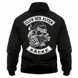 Life Is Pain Herren Harringtonjacke Club der alten Säcke oldschool motiv rockabilly rocknroll