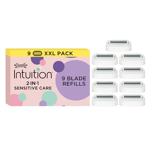 Wilkinson Sword Intuition Sensitive Care Rasierklingen für Damen Rasierer, 9 Stück (briefkastenfähig)