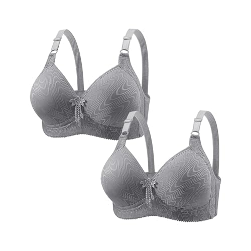 BHs für Damen, ohne Bügel, Übergröße, Knopfleiste, Komfortstütz-BHs, weich, atmungsaktiv, Unterwäsche, Push-Up-BHs, Alltags-BHs, Baumwoll-West-BH für ältere Menschen, volle Abdeckung, T-Shirt-BH, rose