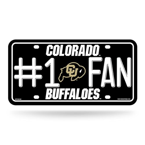 Rico Industries Unisex-Erwachsene Metal Tag (#1 Fan) MTF-Metallanhänger (#1 Lüfter), Colorado Buffaloes, Einheitsgröße