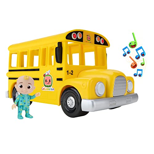 CoComelon CMW0137 Mitsing-Bus mit Musik und JJ Spielfigur, offizielle deutsche Sprachversion, für Kinder ab 2 Jahren, Gelbe