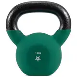 Yes4All BJCC Neopren beschichtete Kettlebell, Krafttraining Kettlebells - 12KG Dunkelgrün