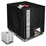 oumuik IBC Tank Abdeckung, Upgrade 420D IBC Abdeckplane für Wassertank 1000L / IBC Container Anti-UV Schutzhülle IBC Tank Cover Verdickte Version