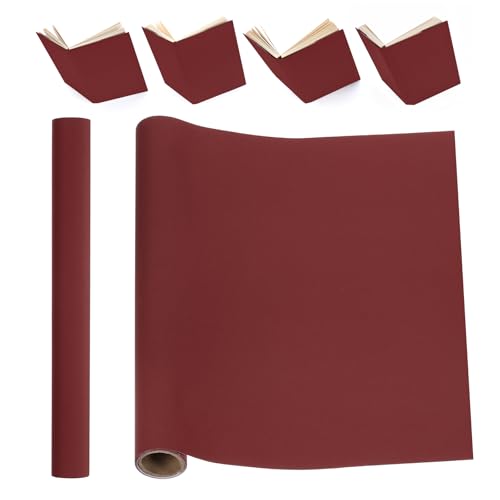 PATIKIL 40"x16" Buchbindetuch, Leinen Buchumschlag Buchbinderei Reparaturtuch Buchbindetuch für Buchbinderei Buchkunst Nähen DIY Handwerk, Dunkelrot