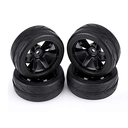 4 Stücke Fernbedienung Auto Gummireifen Racing Off-Road Fahrzeug Felge für RC 1:10 Autoteil( 6 Löcher)