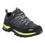 CMP Herren Rigel Low Shoes WP Trekking-Schuhe, Antracite-Limegreen, 44 EU