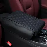 Einesin Leder Armlehnenkissen für Autos, Memory Foam Auto Armlehne Mittelkonsole Abdeckung, Auto-Armlehnenkissen mit Organizer-Taschen, für die meisten Autos, Lieferwagen und SUVs (1)