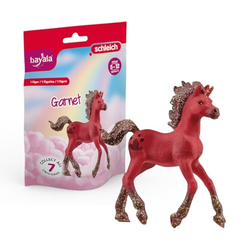 schleich 70767 Sammeleinhorn Granat, für Kinder ab 5-12 Jahren, BAYALA - Sammelfigur