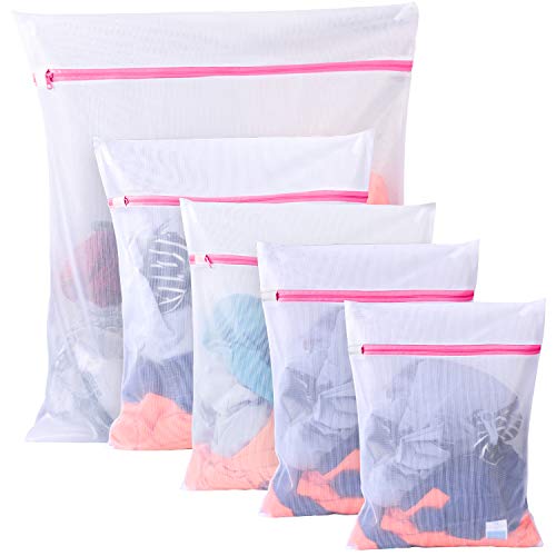 Boxlegend Wäschenetz für Waschmaschine 5er Set - Wäschesack Wäschebeutel mit Reißverschluss Wäschesäckchen Laundry Bag für BH, Reise, Schuhe, Koffer, Socken, Unterwäsche, Babykleidung