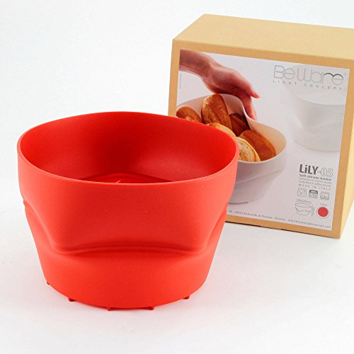 Be Ware Light Konzept 91.105.31.0065 Lily 05 Container Silikon Rot 13,5 x 19,5 x 17,5 cm
