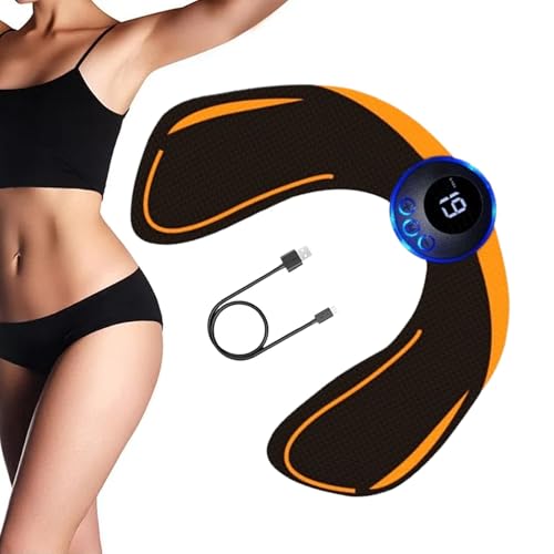 Booty Trainer, tragbar, Hip und Thigh Strength Trainer, Muscle Stimulator, 19 Adjustable Modi, PU Material, Home Gym Training für Männer, Frauen, 25,9 x 20,5 cm