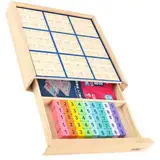 KOMBIUDA 1 Satz Spiel Schach Sudoku-Spiel Spielzeug Puzzle-Spielzeug Kinder Rätsel Gehirnspielzeug Kinderschach Sudoku-Spielzeug Kidcraft-spielset Sudoku-brettspiel Denkspiel Hölzern