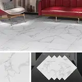 Livelynine PVC Bodenbelag Selbstklebend Marmor Vinylboden Fliesenoptik Grau Bodenfliesen Selbstklebend 30x30 Wasserdicht Laminatboden Fliesenoptik für Bad Küche Wohnzimmer Flur Schlafzimmer, 4 Fliesen