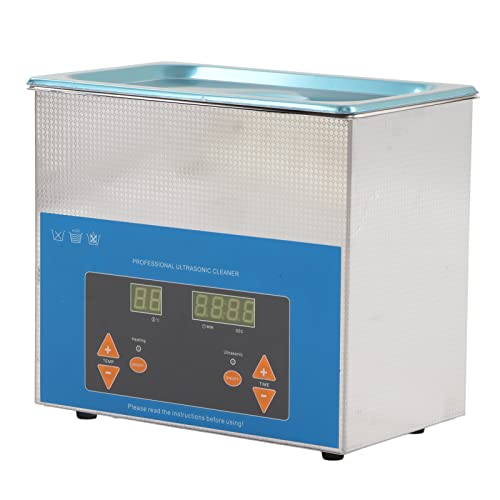 40-kHz-Ultraschall-Schmuck, 40-kHz-Ultraschall-Reinigungsmaschine, 3-Liter-Ultraschallreiniger, Ultraschallreiniger mit Digitaler Timer-Heizung, 3-Liter-Vollautomatischer