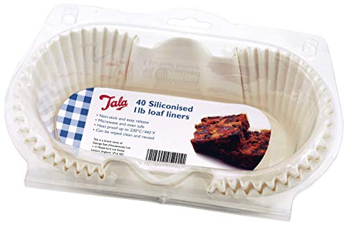 Tala Siliconised Loaf Liners, Paper, Cream, 1LB