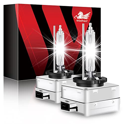 WinPower D1S Bi Xenon Brenner 35W HID Scheinwerfer Biren Entladungslampe Set 85V 6000K Diamond Weiß Mehr Licht Extreme Vision Headlight Lampe, 2 Stücke