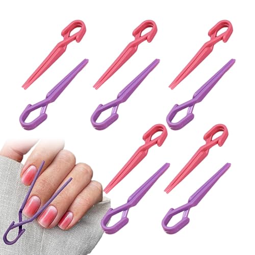 jamgeery Hautschutz für Nagellack, Nagellack-Fingerschutz - Nagellack-Fingerschutzclip - Tragbarer Nagellackschutz für Finger, 10 x Nagellack-Clip-Schutz