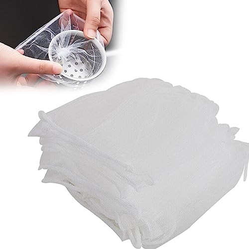PLABBDPL 100 Pcs Einweg Spülenfilter Netzbeutel, Küche Kanalisation Einweg-Spüle Müllfilter, Spülbeckenfilter, Abwasserfilter, Müllbeutelfilter, Küche, Spüle, Badezimmer