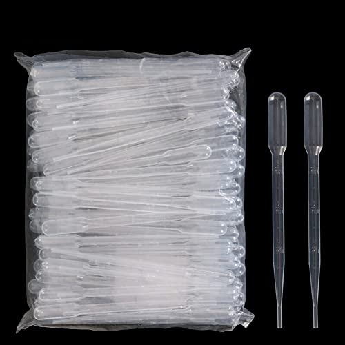 150 Stück 3ml Transferpipetten,Messpipette Wiederverwendbar Pipetten Einwegpipetten Durchscheinende Pipetten Dropper Kunststoff für Ätherische Öle, Wissenschaftliche Labors Acrylfarben.