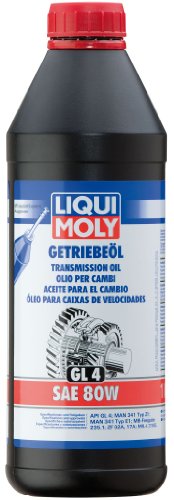 LIQUI MOLY Getriebeöl (GL4) SAE 80W | 1 L | Getriebeöl | Hydrauliköl | Art.-Nr.: 1020