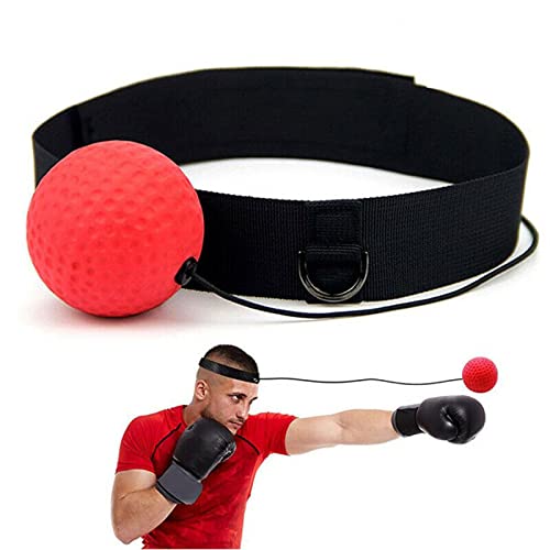 UK Boxball, 1 Stück, passend für Ball, Kopfband, elastisches Seil, MMA-Geschwindigkeitstraining, Box-Trainingsball für Erwachsene/Kinder, Sport, Geschwindigkeitsretionen, Fitns