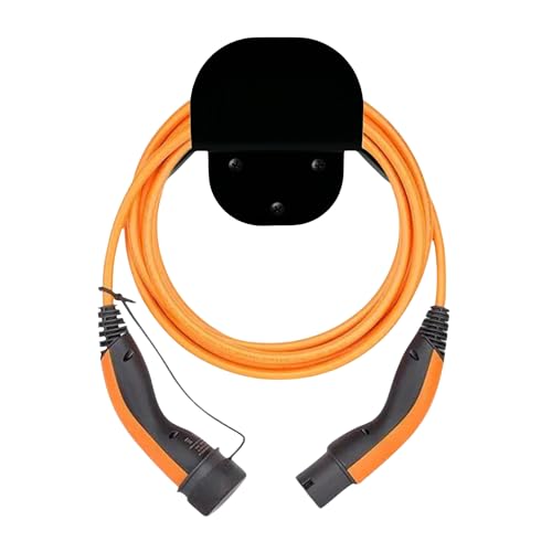 Wallbox Kabelhalter (Schwarz) - Wandhalterung für Ladekabel - Kabelhalterung Kabel und Stecker - Halterung Ladekabel Elektroauto - Verlängerungskabel Halter - Ladekabelhalter und Steckerhalter