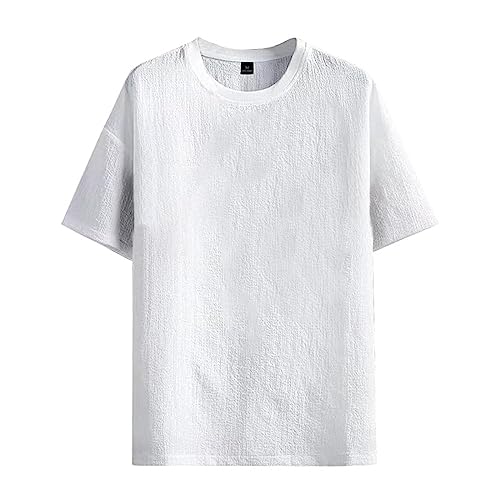 Lässiges Herren-Shirt, kurzärmelig, Strand-T-Shirts, Sommer, leichtes tropisches T-Shirt Armbanduhr Schwarz Shirt Herren T-Shirt Herren Weiß Rundhals XXL Shirt Herren Lustige (White, XL)