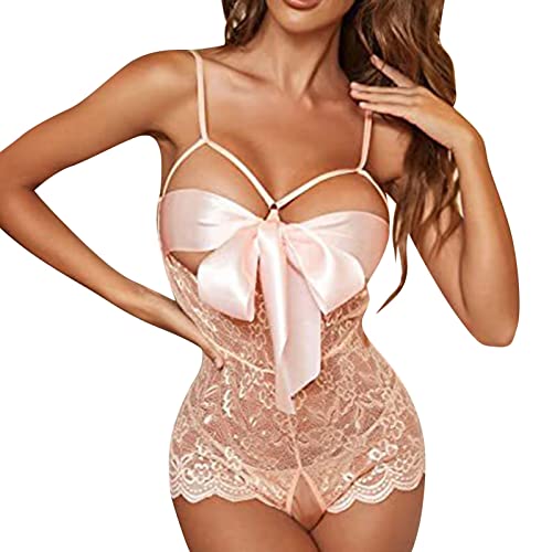 Weihnachten Reizwäsche Für Sex Damen Babydoll Schleife Brustfreier Negligees Nachtwäsche Sexy Damen Reizwäsche Babydoll Weihnachts Kostüm Negligee Offener Schritt Baby Dolls