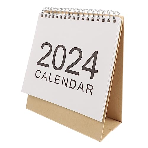FUNOMOCYA Tischkalender 2024 Standkalender Für Home Office Kleiner Tischkalender Designbüro
