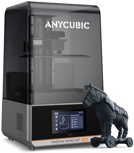 ANYCUBIC Photon Mono M7 Pro Resin 3D Drucker, mit 10,1 Zoll-14K-Bildschirm, mit 170 mm/h Hochgeschwindigkeit, COB-Lichtquelle, Rückstandserkennung, Leveling-Free, Druckgröße 223x126x230 mm