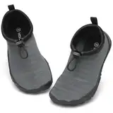Mishansha Schnell Trocknend Badeschuhe für Kinder Grau 28 EU