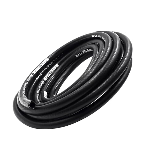 3/8 Zoll Marine Kraftstoffschlauch Zuleitung Gummi Typ A1-15 / SAE J1527 USCG Standards passend für Schiffe und Marineausrüstung (3 m)