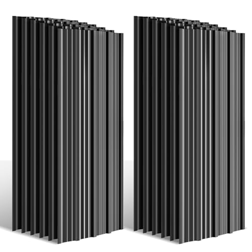 Cecaylie 24er Set Verzinkte Trapezblech-Dachplatten – Rostbeständige Metallplatten in Anthrazit, für robuste Carport- und Dachkonstruktionen, 14 m² Gesamtfläche