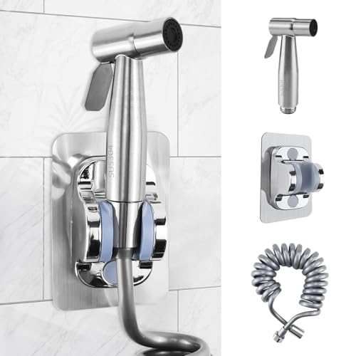 Cragmut Bidet Handbrause für Toilette, 304 Edelstahl Handbrause WC Dusche Hand Gehalten Bidet Sprayer mit 3 Meter Schlauch und Halterung für Toilette Haustiere Badezimmer