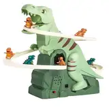 Taekooki Dino Slide, Dino Climbing Slide Toy with Lights and Music,Dinosaur Roller Coaster Toy, New Dino Slide Toy, Dinosaur Climbing Slide Toy for Toddler and Kids