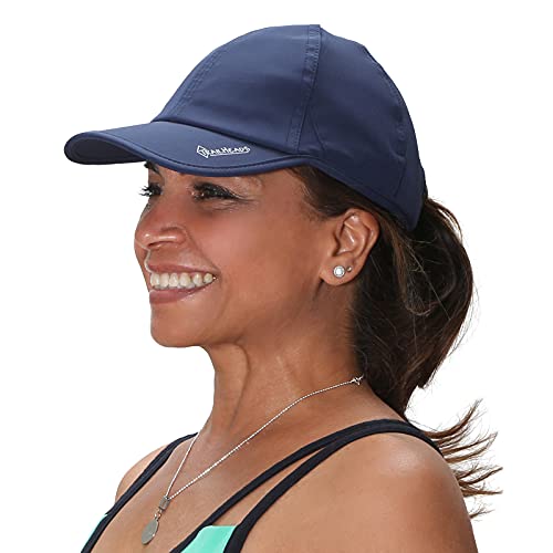 TrailHeads Laufkappe mit UV-Schutz | Kappe Damen | Damen Cap |Schirmmütze Damen (Navy blau)