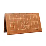 Faltbares Schachbrett Professionelles Schachbrett MDF Tragbares Xiangqi-Brett Reisebrettspiele(30.8 x 28.1 x 1.3in)