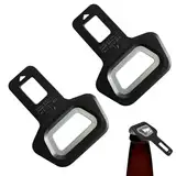 JRYXDS 2 Autozubehörteile, Sitzgurt-Schloss Für Autositze (4,8 * 6,4 Cm), Flaschenöffner-Schlüsselanhänger (Schwarz)