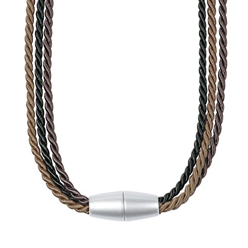 Raffhalter / Gardinen-Accessoire / Vorhangdekoration ARENELLA mit Spannweite 65cm (schwarz-braun)