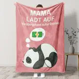 Welsky Muttertagsgeschenk für Mama Flanell Decke, Geschenke Muttertag für Mama Kuscheldecke, Geburtstagsgeschenk für Mutter Frauen von Tochter Sohn (1.3 x 1.5 M)
