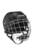 CCM Tacks 70 Helm Combo Bambini, Farbe-Schwarz