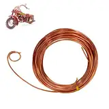 MEETGIFT 15m 2mm basteldraht Kupfer blumendraht schmuckdraht bindedraht gartendraht Schmuckherstellung Aluminiumdraht Für Schmuckhandwerk, Modellieren, Armaturen Und Skulpturen (Kupfer)