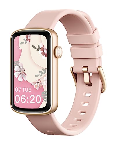 SHANG WING Smartwatch Damen Fitnessuhr Schmal Fitness Tracker Schrittzähler Uhr mit Pulsuhr SpO2 Messung Schlafüberwachung Sportuhr Klein Wasserdicht IP68 Smart Watch Sport für Android iOS Handy