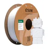 eSUN PLA Filament 1.75mm, PLA Basic 3D Drucker Filament Maßgenauigkeit +/- 0.03mm, 1KG Spule (2.2 LBS) Super Speedy PLA Filament für 3D Drucker, Kühles Weiß