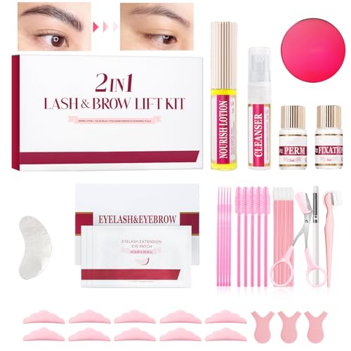 Wimpernlifting Set,2024 Neu Lash Lifting Set 5 Größen Augenbrauen Lifting Set Professionell Wimpern Lifting Set Wimpernlifting Set mit Schwarzer Farbe,Einfach zu Bedienen Ideal für Einsteiger